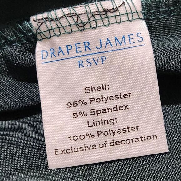 Draper James Dress For Women Size Medium Velvet Green Lined Pockets B7 - Picture 12 of 14